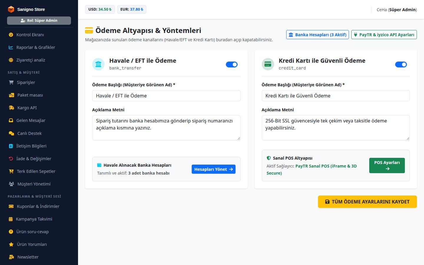 Bizmu otomatik e-fatura modülü
